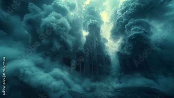 Fototapeta blue sky and clouds