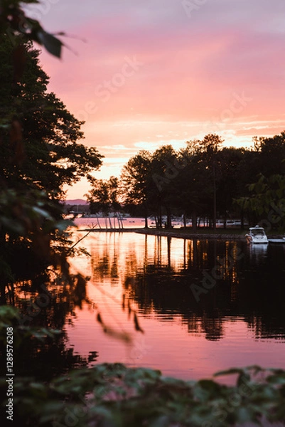 Fototapeta Sunset in Maine
