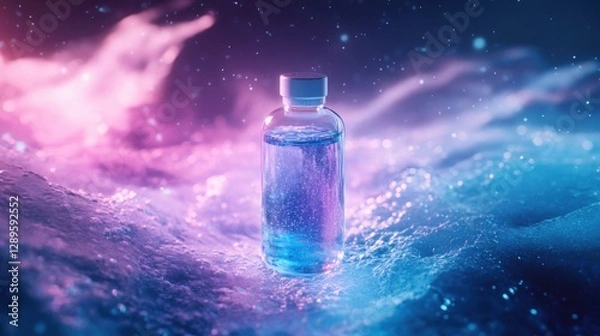 Fototapeta Captivating Cosmic Bottle in Ethereal Setting