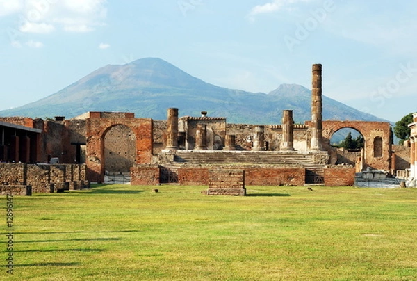 Obraz Pompei and Mount Vesuvius