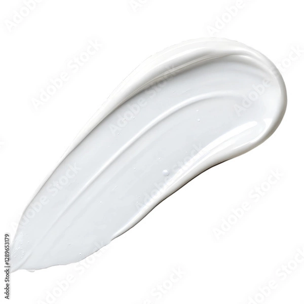 Obraz white paint stroke on transparent background