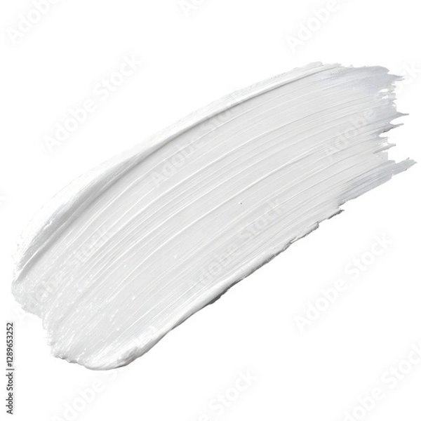 Obraz white paint stroke on transparent background