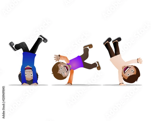 Obraz multicultural children funky kids