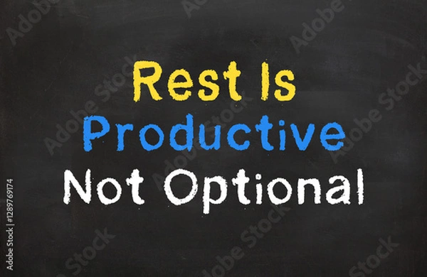 Obraz Rest is productive, not optional