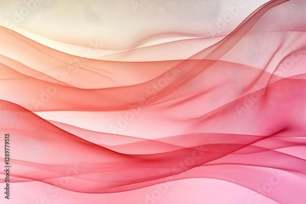 Fototapeta Abstract Pink Wave Background Illustration