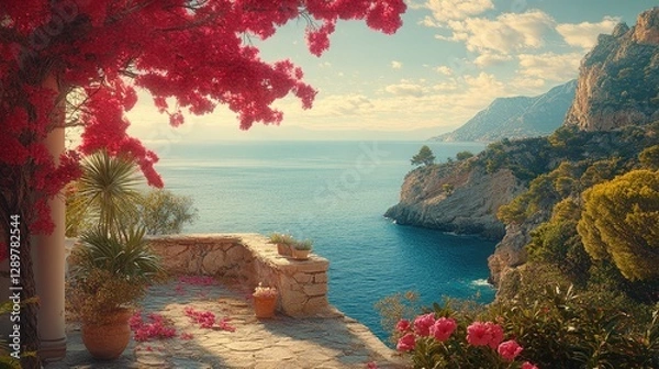 Obraz Elegant Mediterranean Spring Landscape
