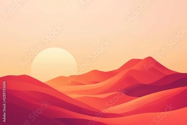 Fototapeta A minimalist red gradient background, with a smooth clean texture for a modern and sleek design.