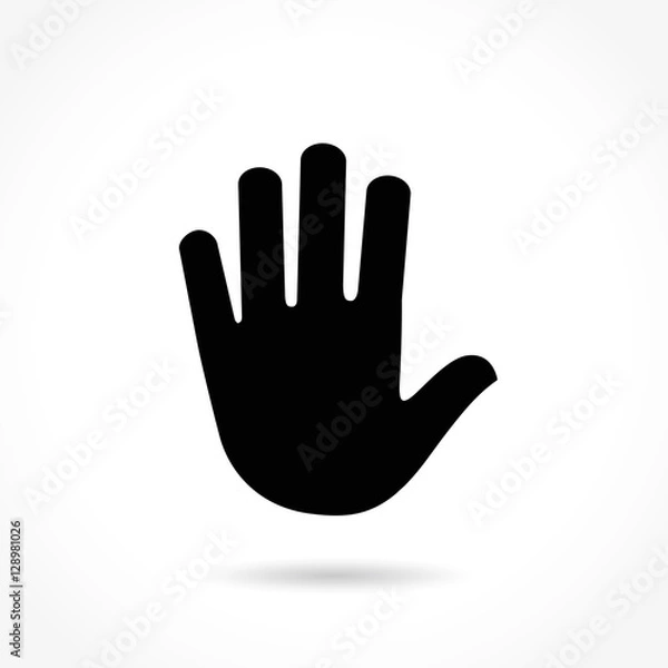 Obraz hand icon on white background