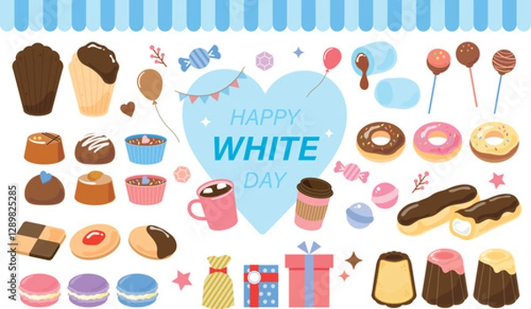 Obraz ホワイトデーのお菓子セット