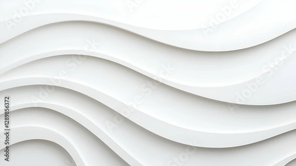 Fototapeta Abstract White Wave Background Texture
