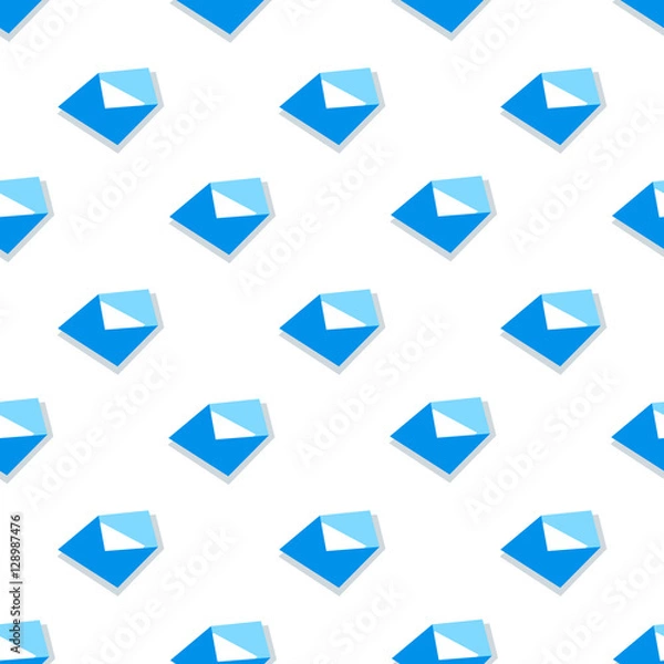 Fototapeta Seamless pattern emails, letters, directed upwards
