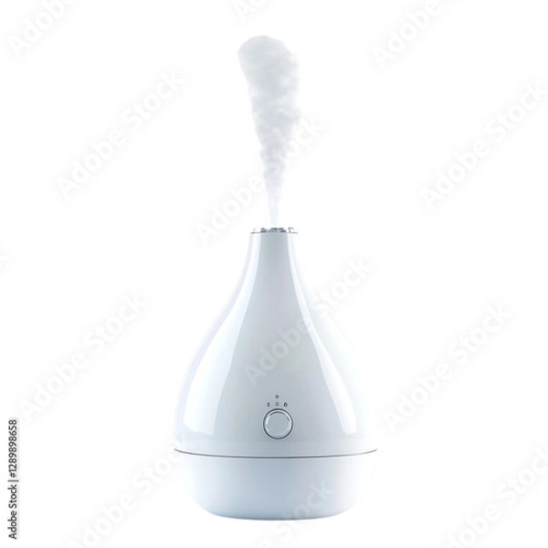 Fototapeta Modern Sleek Ultrasonic Humidifier with Touch Control Isolated on Transparent Background