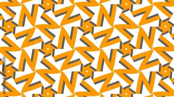 Fototapeta Abstract Pattern with Orange Highlights and Dynamic Shapes