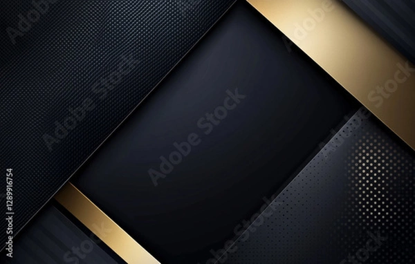 Fototapeta Luxurious black backdrop with a pattern of bronze and gray streaks