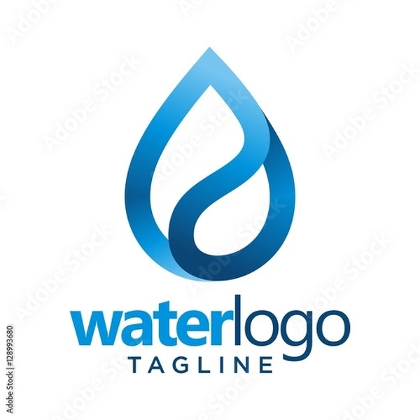 Obraz water vector logo