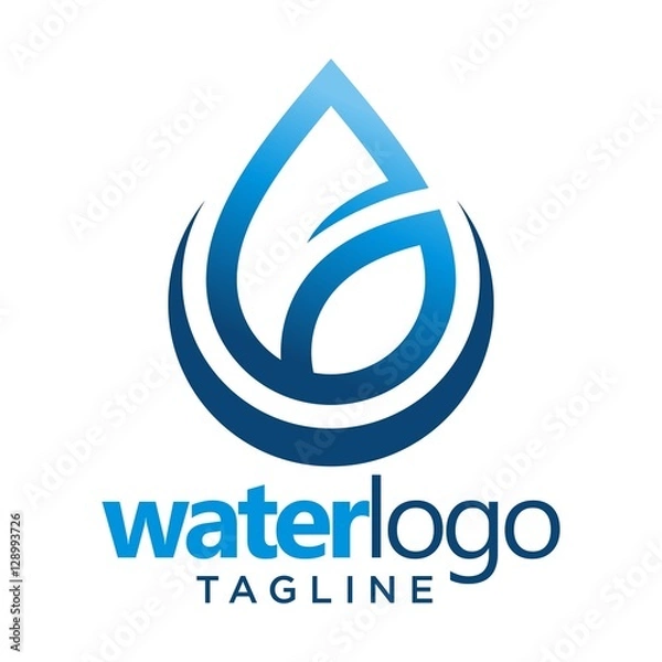 Obraz water vector logo