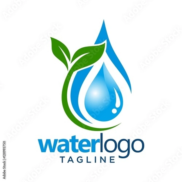 Obraz water vector logo