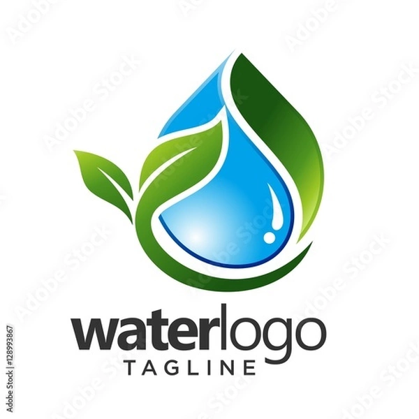 Fototapeta water vector logo
