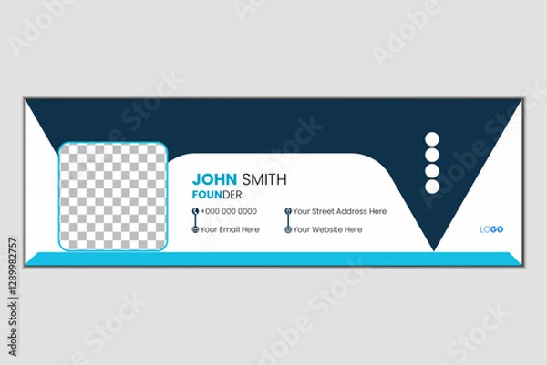 Obraz Creative and modern Email signature design