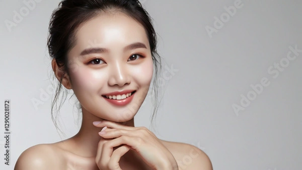 Fototapeta アジア人女性のポートレート（スキンケア・エステサロン）