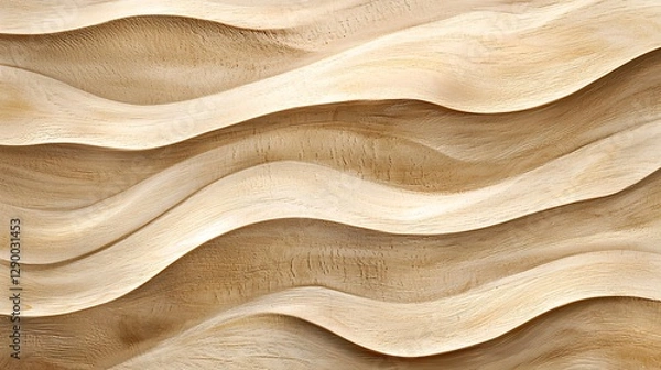 Obraz Abstract wooden background with flowing waves, light texture and natural grain patterns