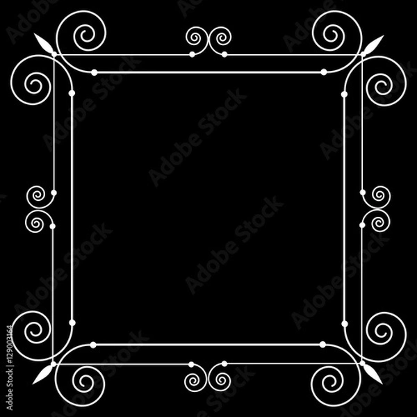 Fototapeta Decorative modern frame background