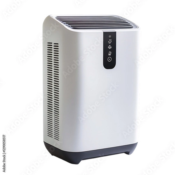 Fototapeta A Stylish Modern Dehumidifier with Compact Design Isolated on Transparent Background