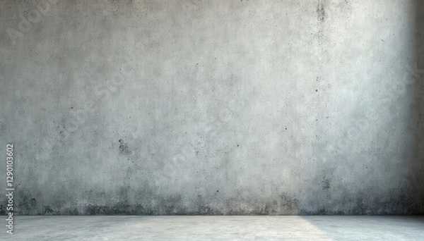 Obraz Weathered grey concrete wall with subtle light variations , design, urban