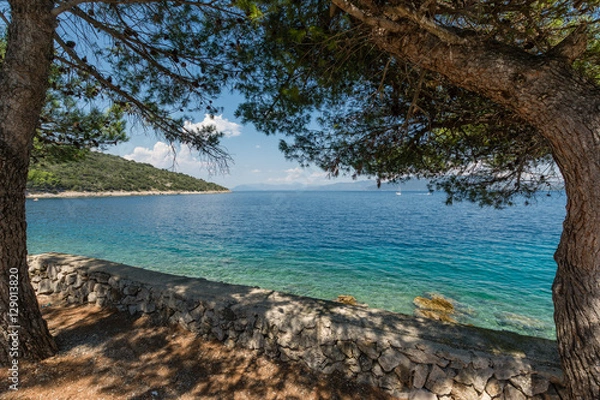 Obraz Nice ocean view from island Cres