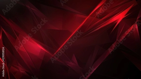 Fototapeta Energetic Red Abstract with Dark Tones Creates a Captivating Visual Depth and Modern Backdrop for Technological Designs and Dynamic Presentation