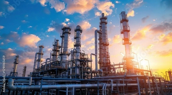 Obraz Industrial Sunset