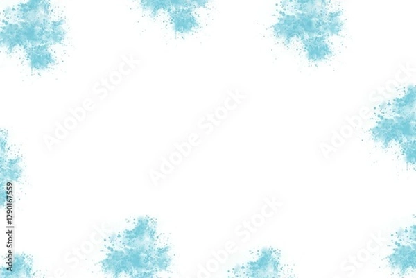 Obraz Abstract blue set on white background