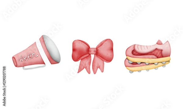 Obraz MLB baseball watercolors set