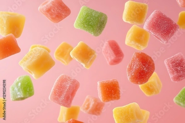 Obraz Colorful Jelly Candies in Motion