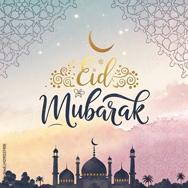 Fototapeta Happy Eid Ul-Fitr Wishes, Eid Mubarak Greeting Messages and Quotes Wallpaper for Your Loved Ones