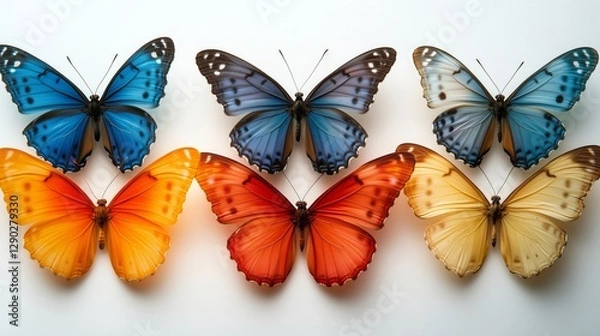 Fototapeta Colorful Butterflies Collection of Nature's Beauty