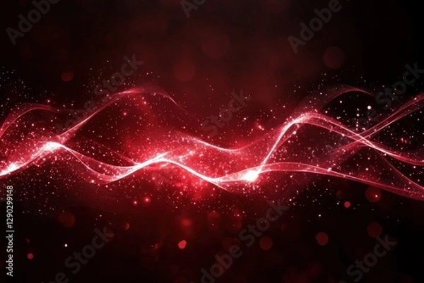 Fototapeta dynamic motion blur effect with streaks of red and white light