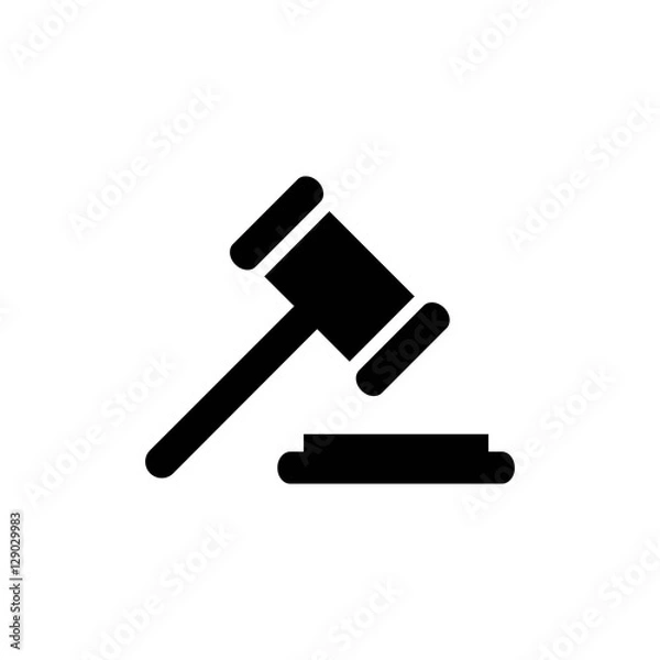 Fototapeta Court Icon Flat