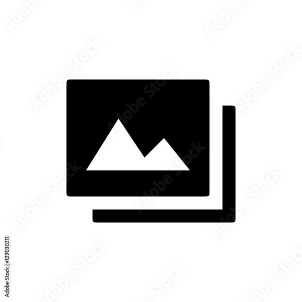 Fototapeta Image Icon Flat