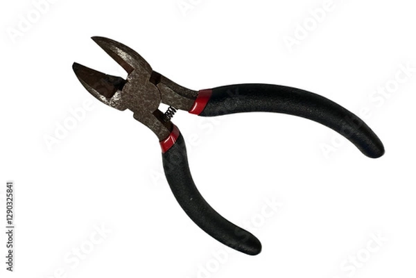 Obraz combination pliers on white background