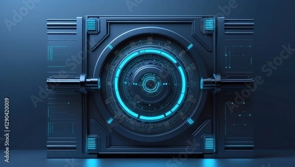 Fototapeta Advanced Firewall Data Vault