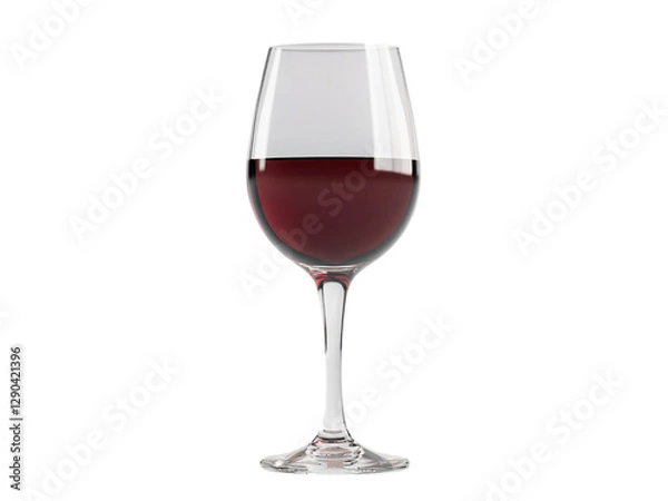 Fototapeta A Glass of Exquisite Red Wine  Aromatic and Rich, Perfect for an Evening of Relaxation and Indulgence