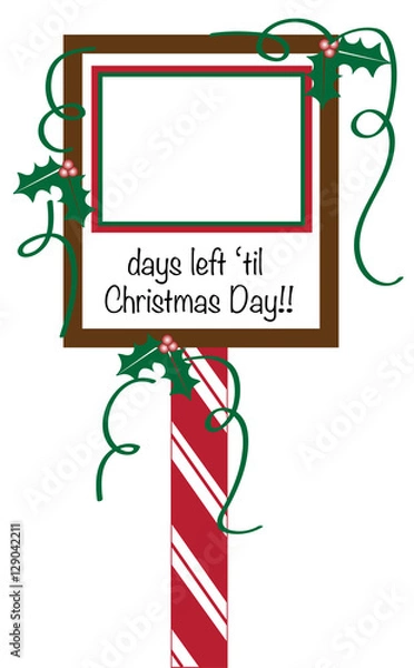 Obraz Count Down to Christmas