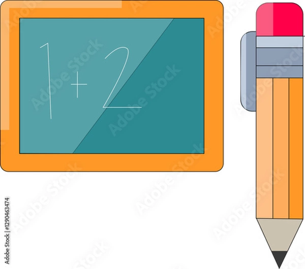 Obraz illustration whiteboard icon school