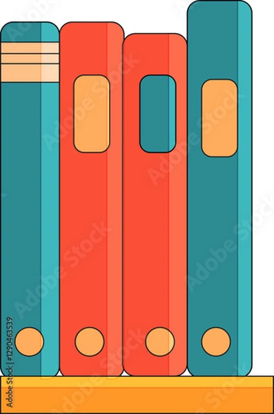 Obraz school illustration educational set illustration