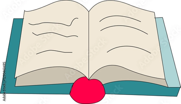 Obraz school illustration educational set illustration