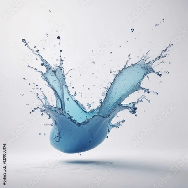 Obraz water splash on white background