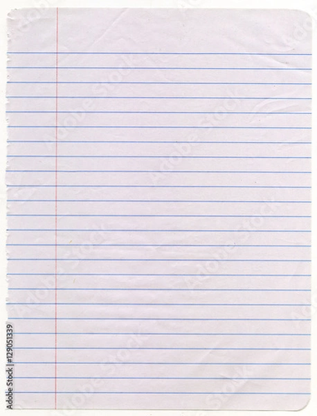 Obraz Loose leaf school paper. 