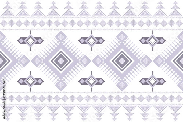 Fototapeta Geometric ethnic, fabric, silk, Navajo, tribal, Traditional, chevron, illustration, textile pattern, design.
