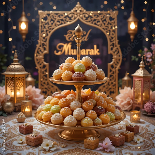 Obraz Eid Mubarak Sweets: Festive Treats